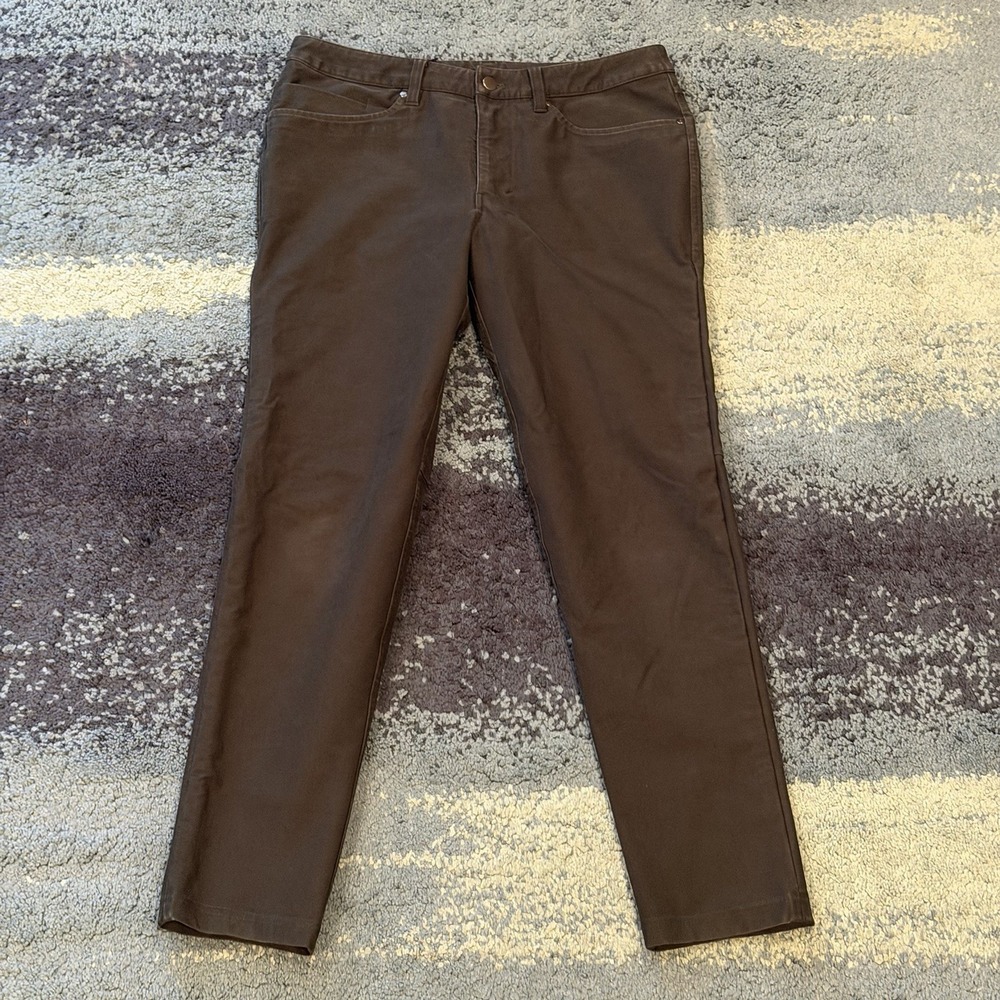 Lululemon Pants ABC Utilitech Slim Fit Chino 5 Pocket M5ABNS Men's 32 Green